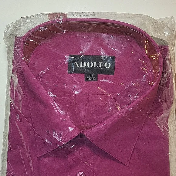 adolfo dress shirts MASUTTO Adolfo/18 Long Sleeve Button Down Shirt 3XL